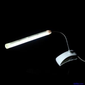 1Pc USB LED Licht Clip auf Klemme Bett Tisch Studie Schreibtisch Leselampe weiß