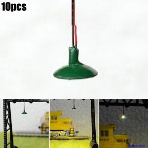 Set of 10 LED Street Light Model Wall Lamp Posts for OO Gauge Miniature Layouts
