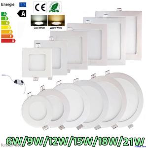 Dimmable Epistar Recessed LED Panel Ceiling Down Light Lamps 9W 12W 15W 18W 21W