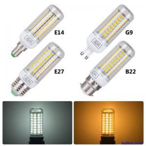 LED Corn Light Bulb E14 E27 B22 G9 Screw Base Ultra Bright White Lamp 6W 12W 15W