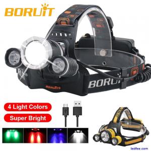 BORUiT Rechargeable LED Headla...