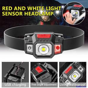 LED Strong Light USB Charging Headlight Outdoor Induction Head Lamp Work Torch