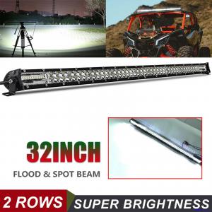 32" Silm LED Light Bar Spot Flood Combo Work Offroad SUV Boat Driving ATV 4WD 30