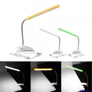 Bedside Adjustable Usb Table Lamp Led Reading Light Clip-On Clamp Desk Reading