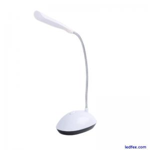 Powered Mini LED Desk Lamp 360 Degree Rotation Reading Table Night Light