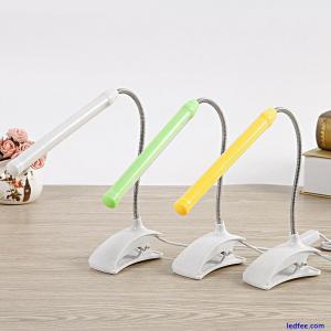 Eye Protection Clip-On Clamp Desk Reading Usb Table Lamp Led Reading Light