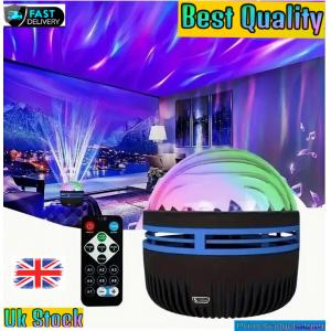 Northern Lights Projector Lamp Remote Control Birthday Party Night Light 7 Color