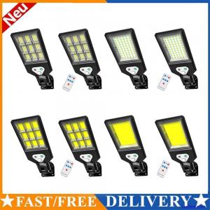 COB LED Solar Street Lights Outdoor Courtyard Porch PIR Remote Control Wall Lamp