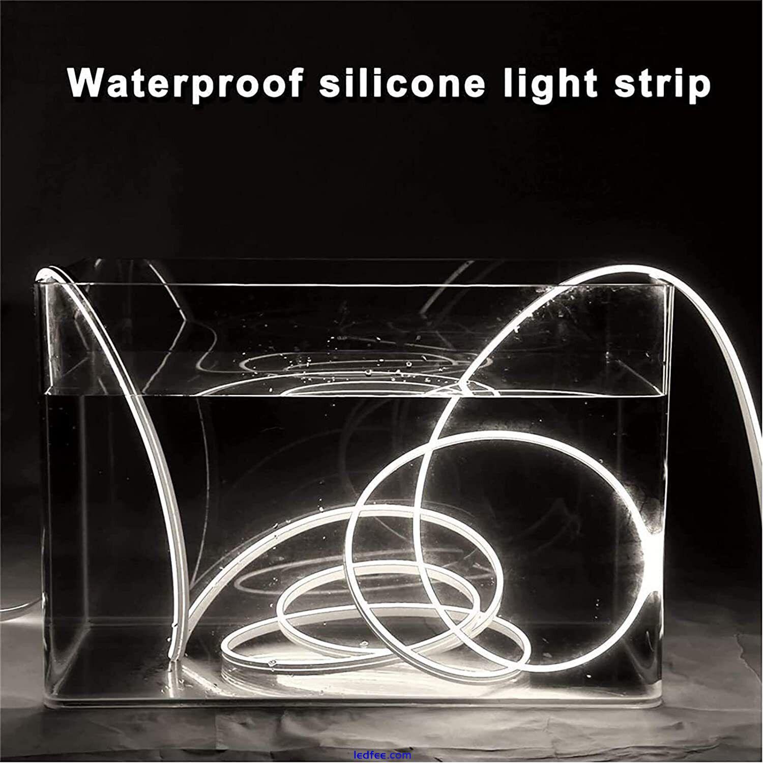 1-5M 12V Neon LED Strip Light 600 SMD LEDs Waterproof IP65 Flexible LED Neon 3 