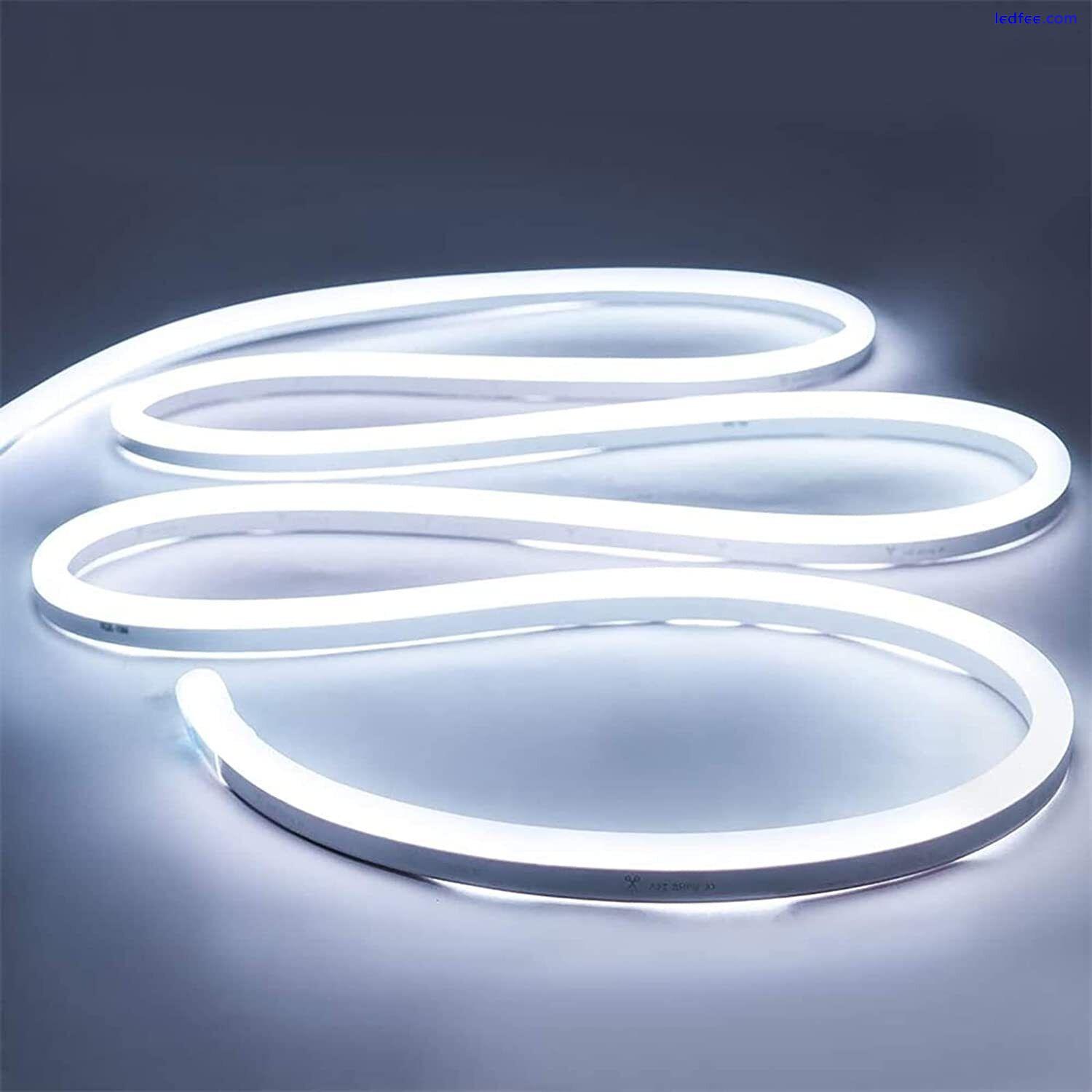 1-5M 12V Neon LED Strip Light 600 SMD LEDs Waterproof IP65 Flexible LED Neon 2 