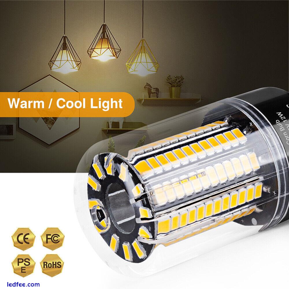 4Pack LED Light Bulb E26/27 E14 B22 Corn Light Bulb Lamp SMD5736 Cool/Warm White 0 