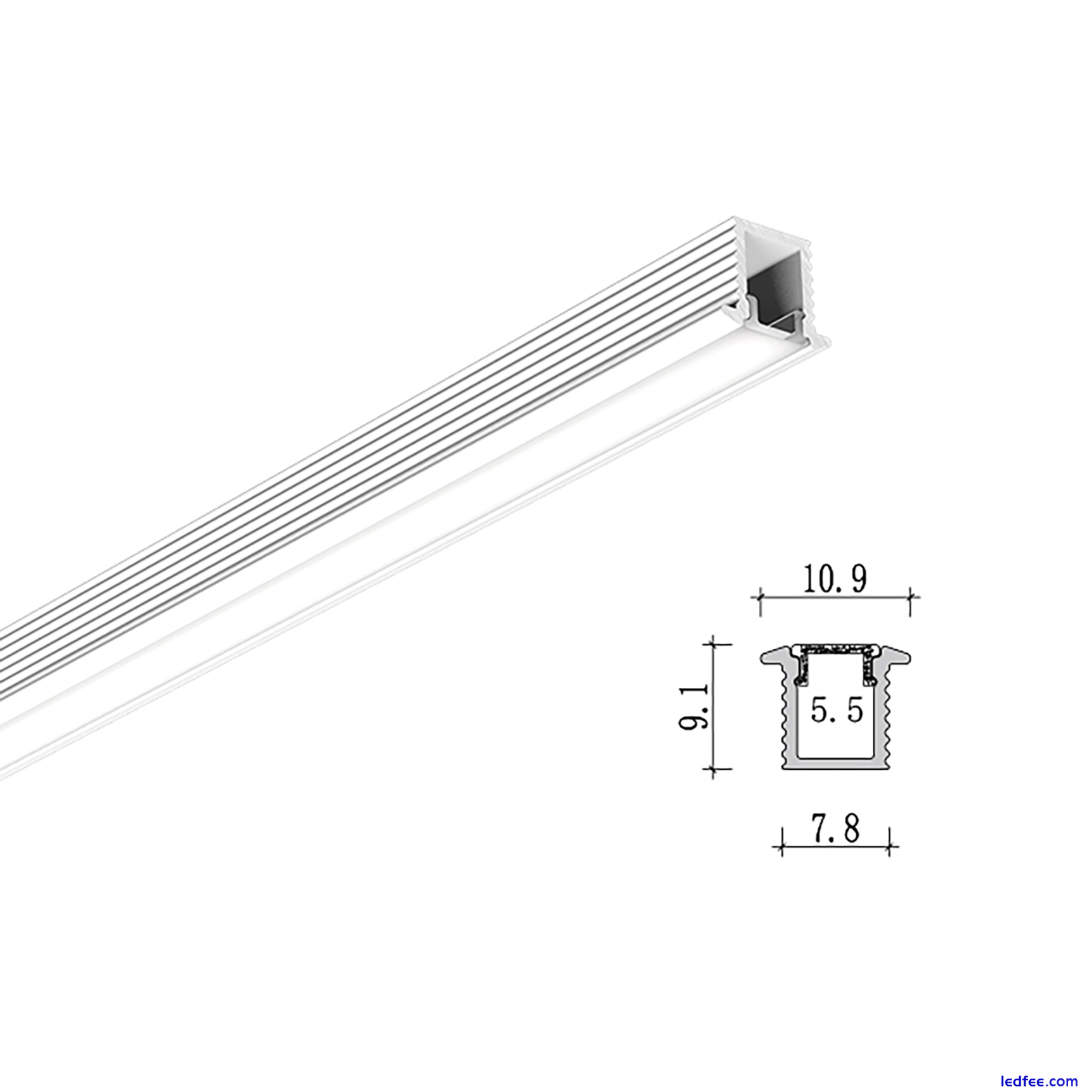 1M 2M LED Profile Aluminium Channel Extrusion Housing Track For LED Strip Light 4 