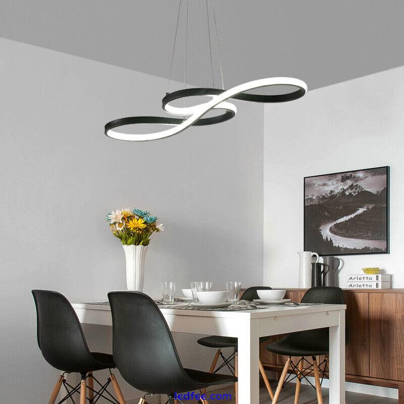 LED Pendant Light Bar Lamp Shop Black Ceiling Lights Kitchen Chandelier Lighting 4 