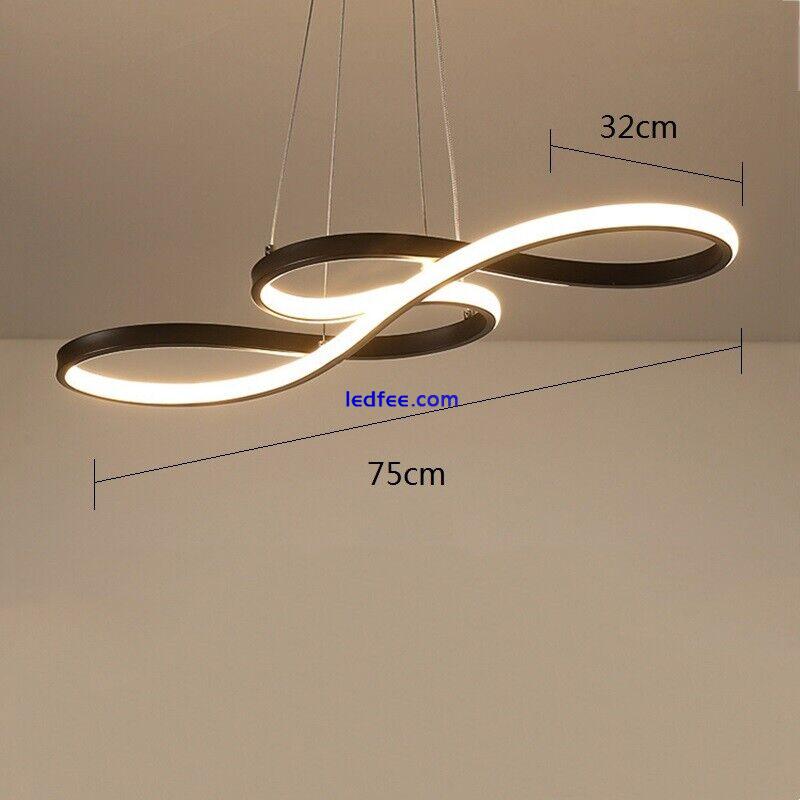 LED Pendant Light Bar Lamp Shop Black Ceiling Lights Kitchen Chandelier Lighting 0 