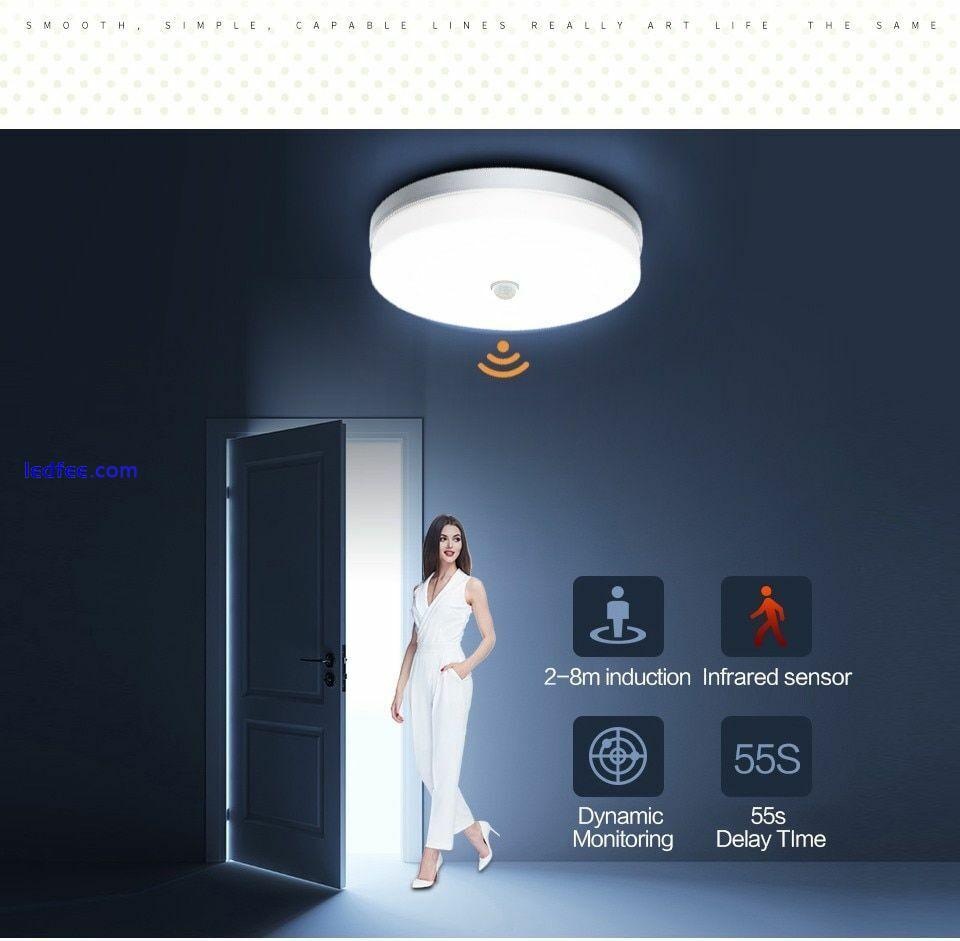LED Ceiling Lights PIR Motion Sensor Smart Lighting AC85-265V 9W 13W 18W 24W 36W 3 