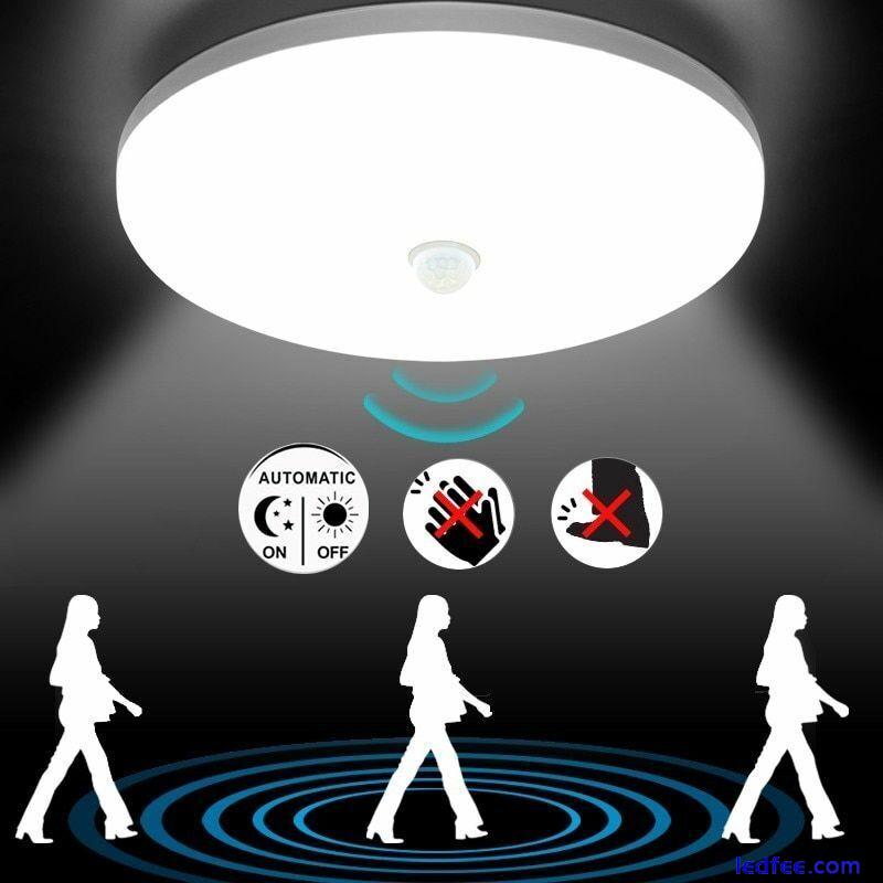 LED Ceiling Lights PIR Motion Sensor Smart Lighting AC85-265V 9W 13W 18W 24W 36W 1 