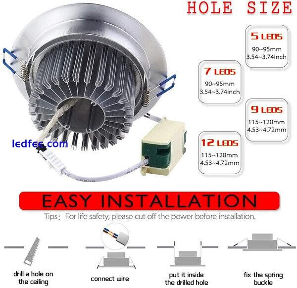4/10PC 5/7W Recessed Downlight Led Ceiling Lamp 220V 110V Spot Light with Driver 3 