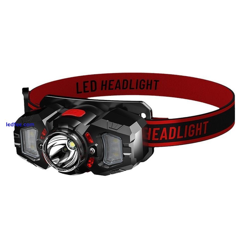 1XSuper Bright Waterproof LED Head Torch Headlight USB Rechargeable HeadlampCAD 3 