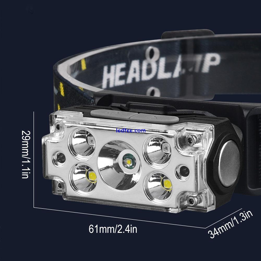 Waterproof LED Head Torch Headlight USB Rechargeable Headlamp AU 1 