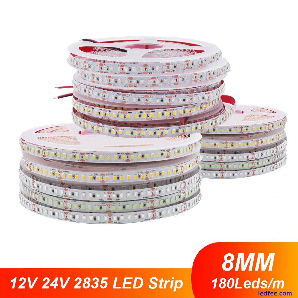 12V/24V 2835 led strip 180LEDs/m 5m 10m/Roll Flexible Tape Rope Strip Lights 1 