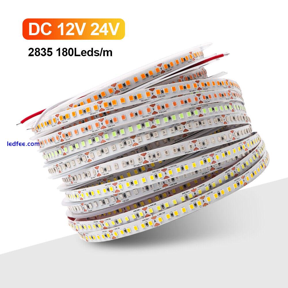 12V/24V 2835 led strip 180LEDs/m 5m 10m/Roll Flexible Tape Rope Strip Lights 0 