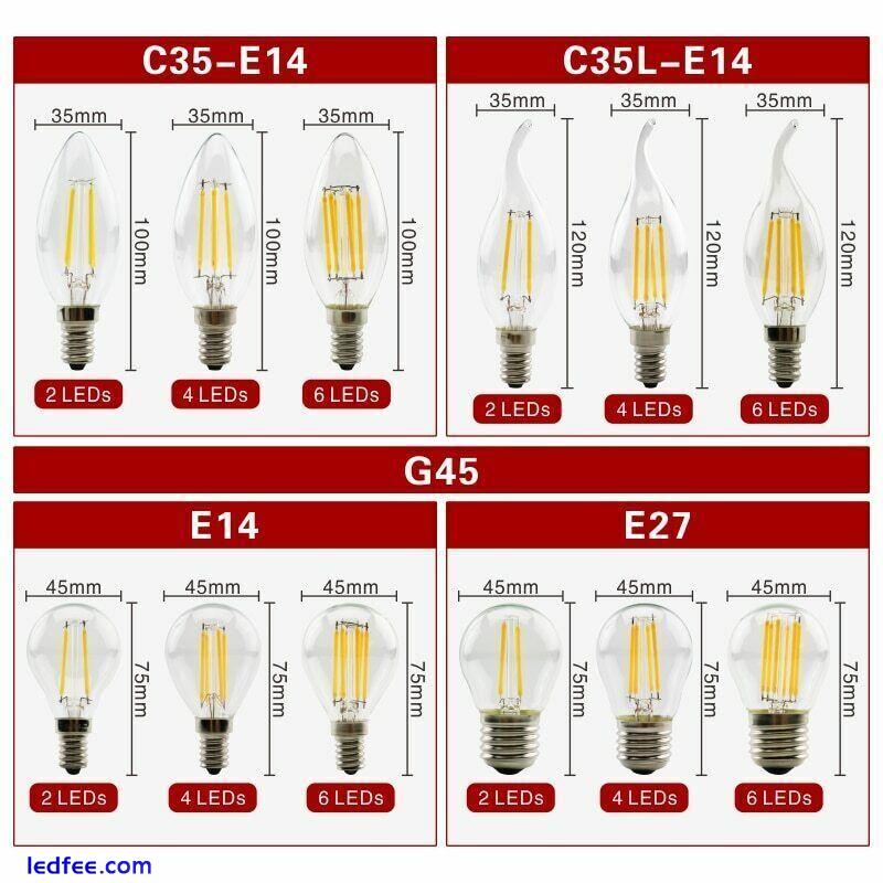 E27 E14 Led Light Bulb Retro Style Edison Vintage Industy Filament Antique Lamp 0 