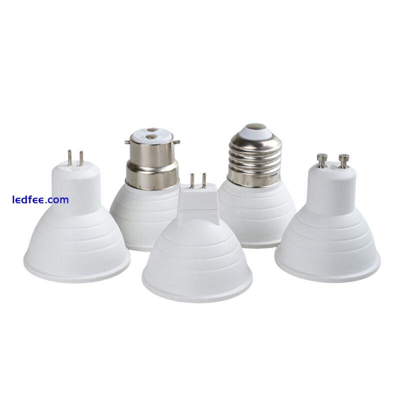 7W GU10 MR16 GU5.3 E27 B22 Dimmable 120 Degree LED Spotlight Bulbs Lamps AC 220V 5 