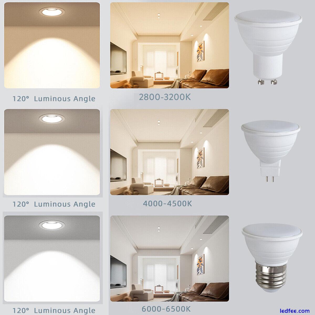 7W GU10 MR16 GU5.3 E27 B22 Dimmable 120 Degree LED Spotlight Bulbs Lamps AC 220V 0 