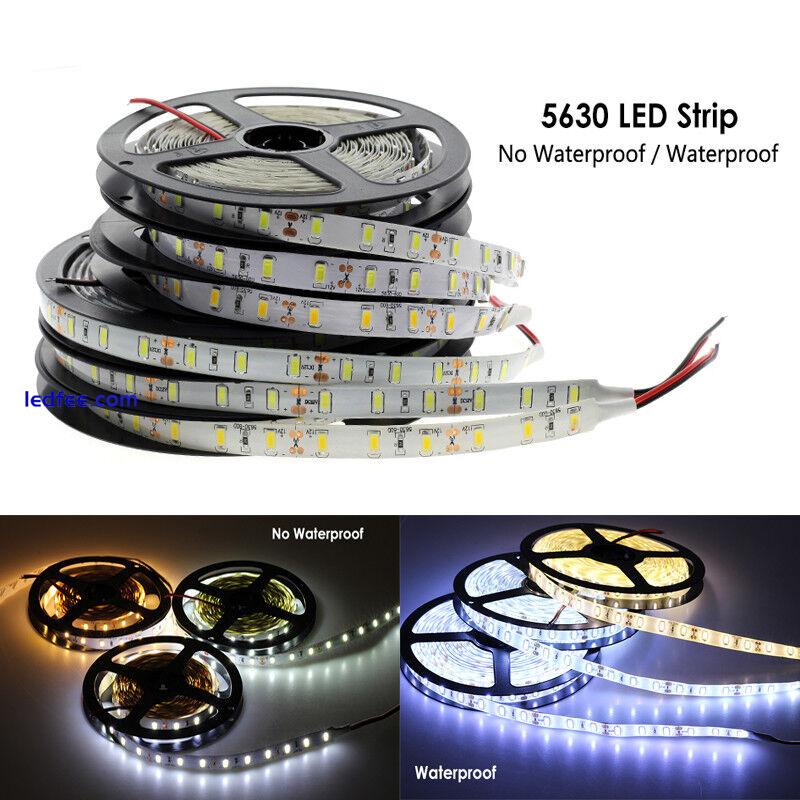 5m LED Strip Light 12V IP65 2835 5050 5054 5630 nonWaterproof Kitchen Xmas LAMP 4 