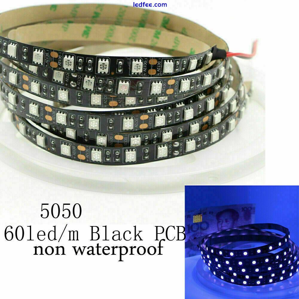 1-5m UV LED Strip Light 5050 SMD 12V Waterproof 395nm Fluorescence black light 1 