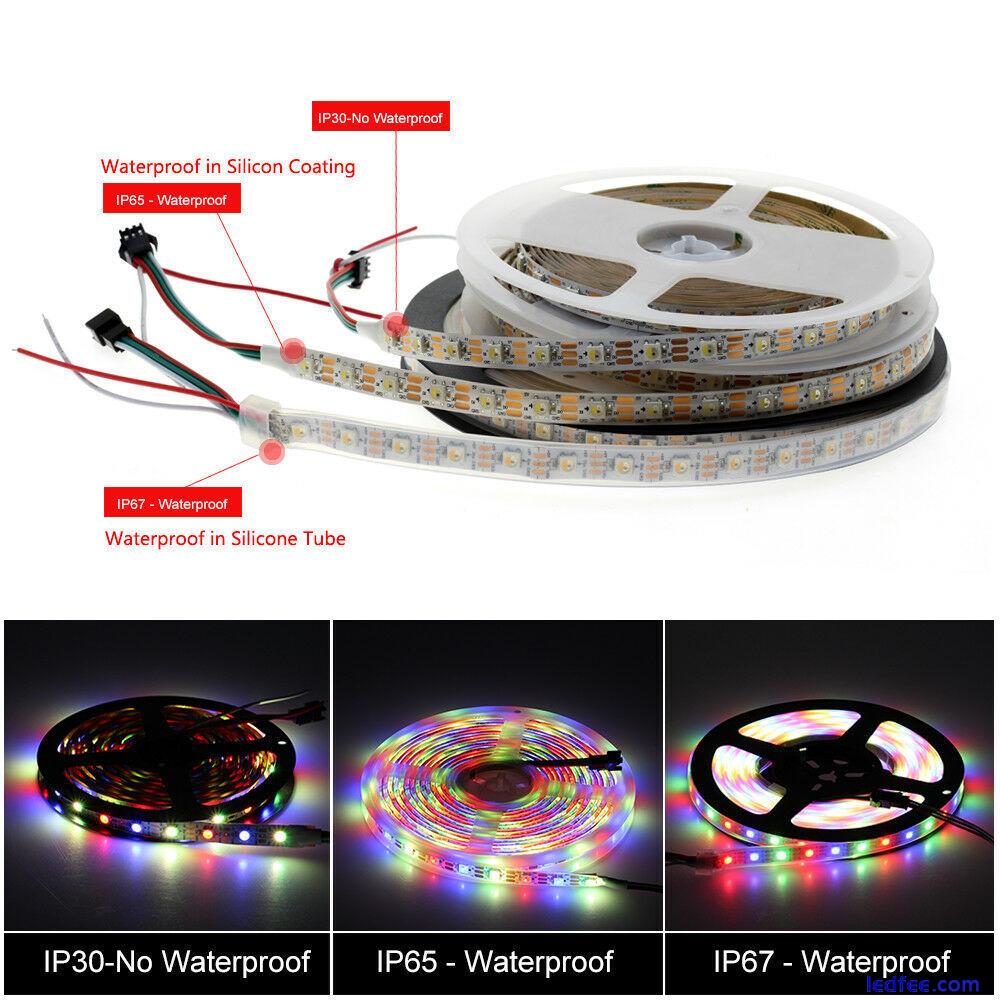 SK6812 RGBW 4in1 ws2812 IC Pixel LED Strip Light IC Individual Addressable 1-5m 5 