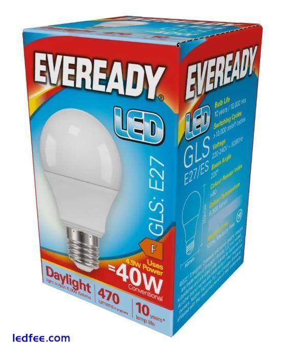 LED GLS Light Bulbs 5.5W = 40W Edison Screw ES E27 Warm, Cool, Daylight White 2 