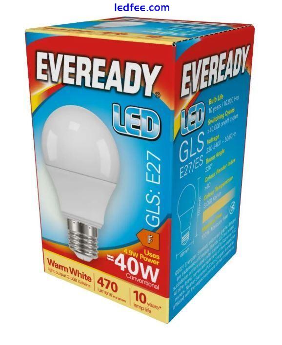 LED GLS Light Bulbs 5.5W = 40W Edison Screw ES E27 Warm, Cool, Daylight White 0 