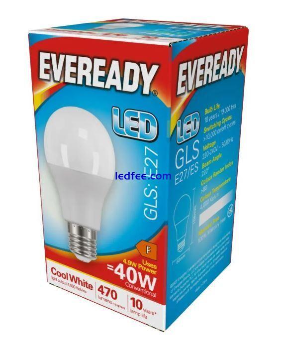 LED GLS Light Bulbs 5.5W = 40W Edison Screw ES E27 Warm, Cool, Daylight White 1 