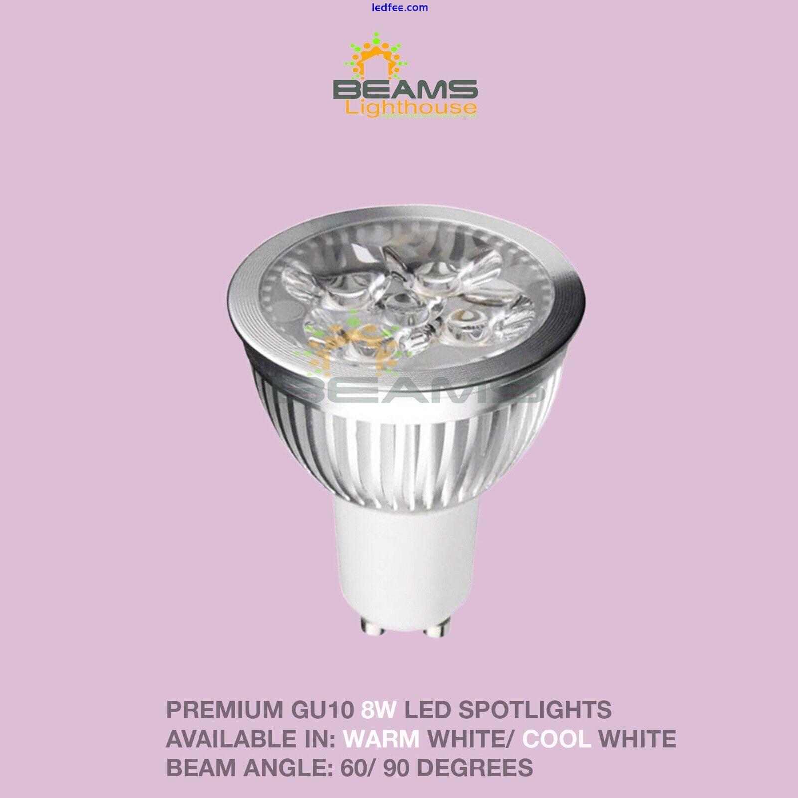 Super Bright GU10 8W DIMMABLE LED Spotlight Warm/ COOL WHITE Energy Saving UK  1 