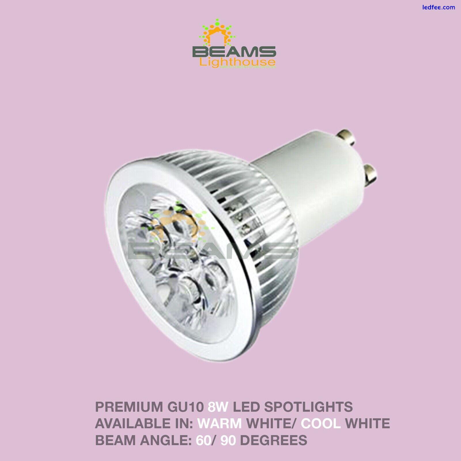 Super Bright GU10 8W DIMMABLE LED Spotlight Warm/ COOL WHITE Energy Saving UK  4 