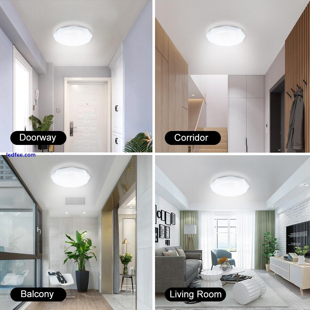 Bright LED Ceiling Light Panel Down Lights Kitchen Bedroom Living Room Wall Lamp 5 