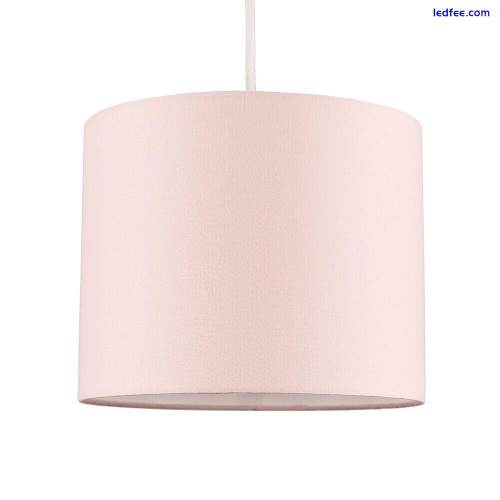 Ceiling Light Shade Lampshade Cotton Drum Pendant Lamp Easy Fit Living Room Home 3 