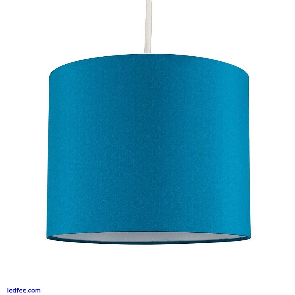 Ceiling Light Shade Lampshade Cotton Drum Pendant Lamp Easy Fit Living Room Home 2 