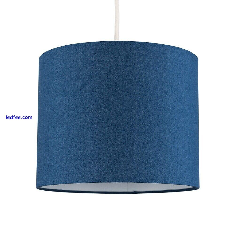 Ceiling Light Shade Lampshade Cotton Drum Pendant Lamp Easy Fit Living Room Home 4 