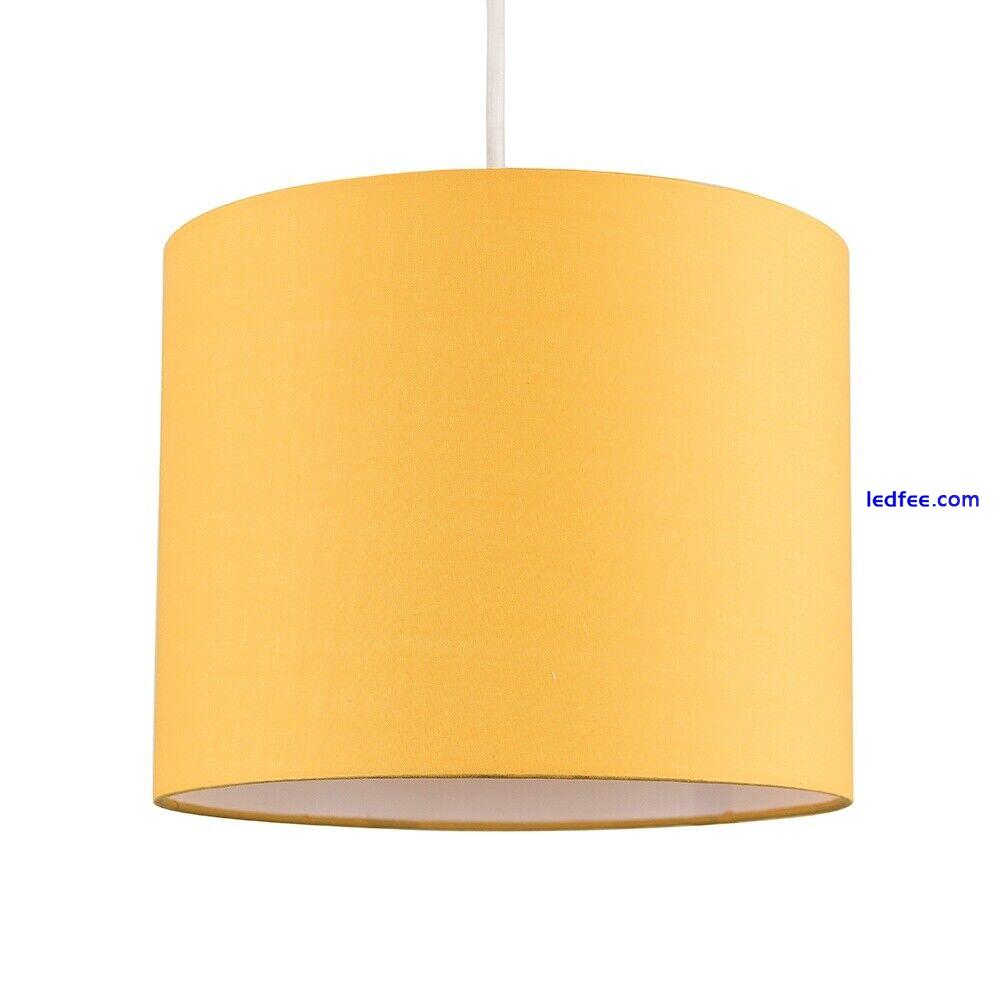 Ceiling Light Shade Lampshade Cotton Drum Pendant Lamp Easy Fit Living Room Home 5 