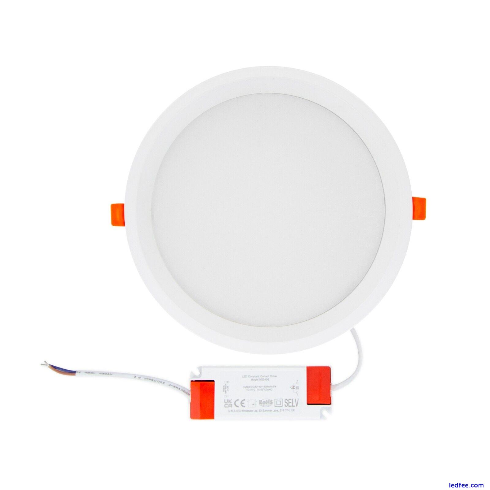 Commercial Backlit LED Downlight Recessed Round Anti-Glare Ceiling Lamp 7W-36W 1 