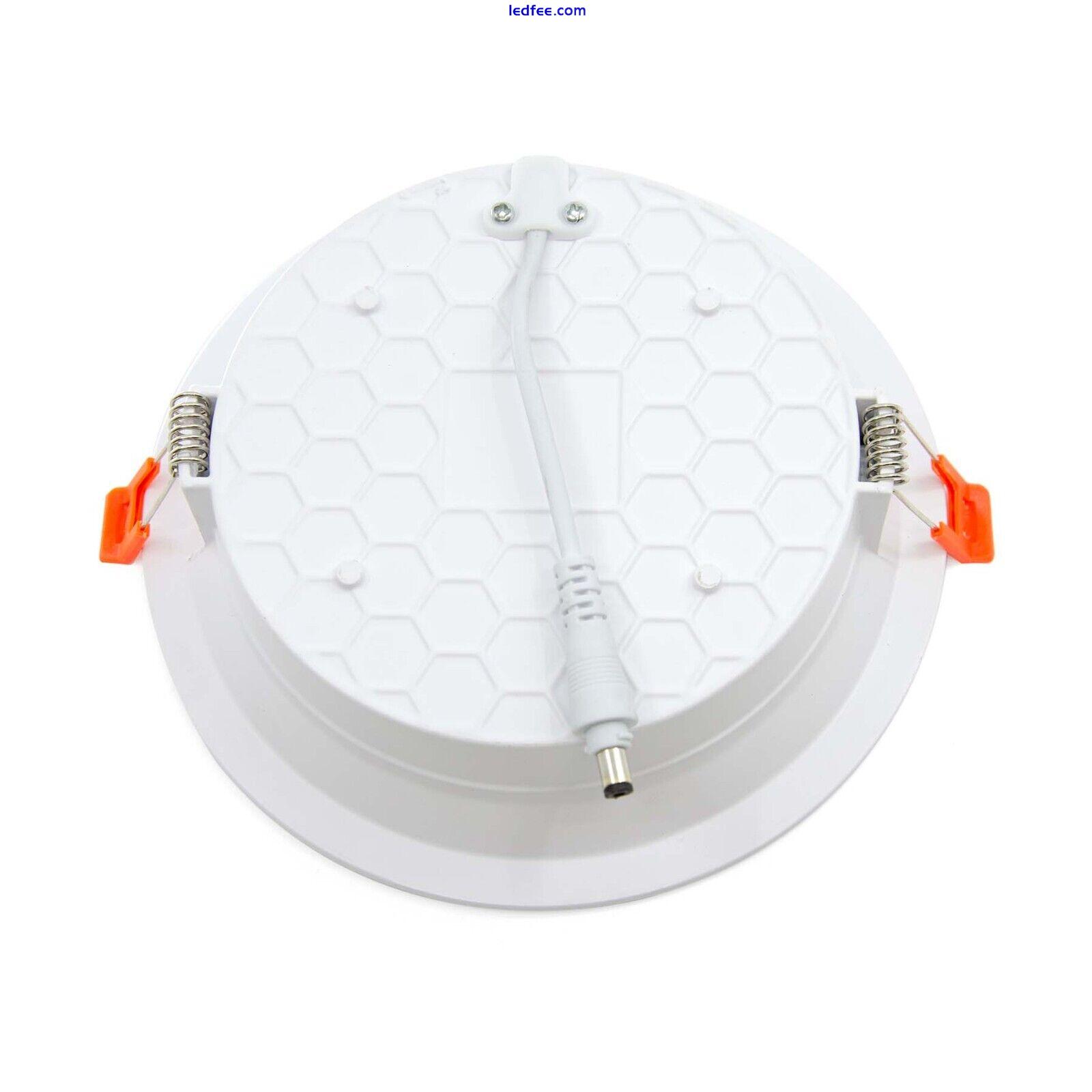 Commercial Backlit LED Downlight Recessed Round Anti-Glare Ceiling Lamp 7W-36W 4 
