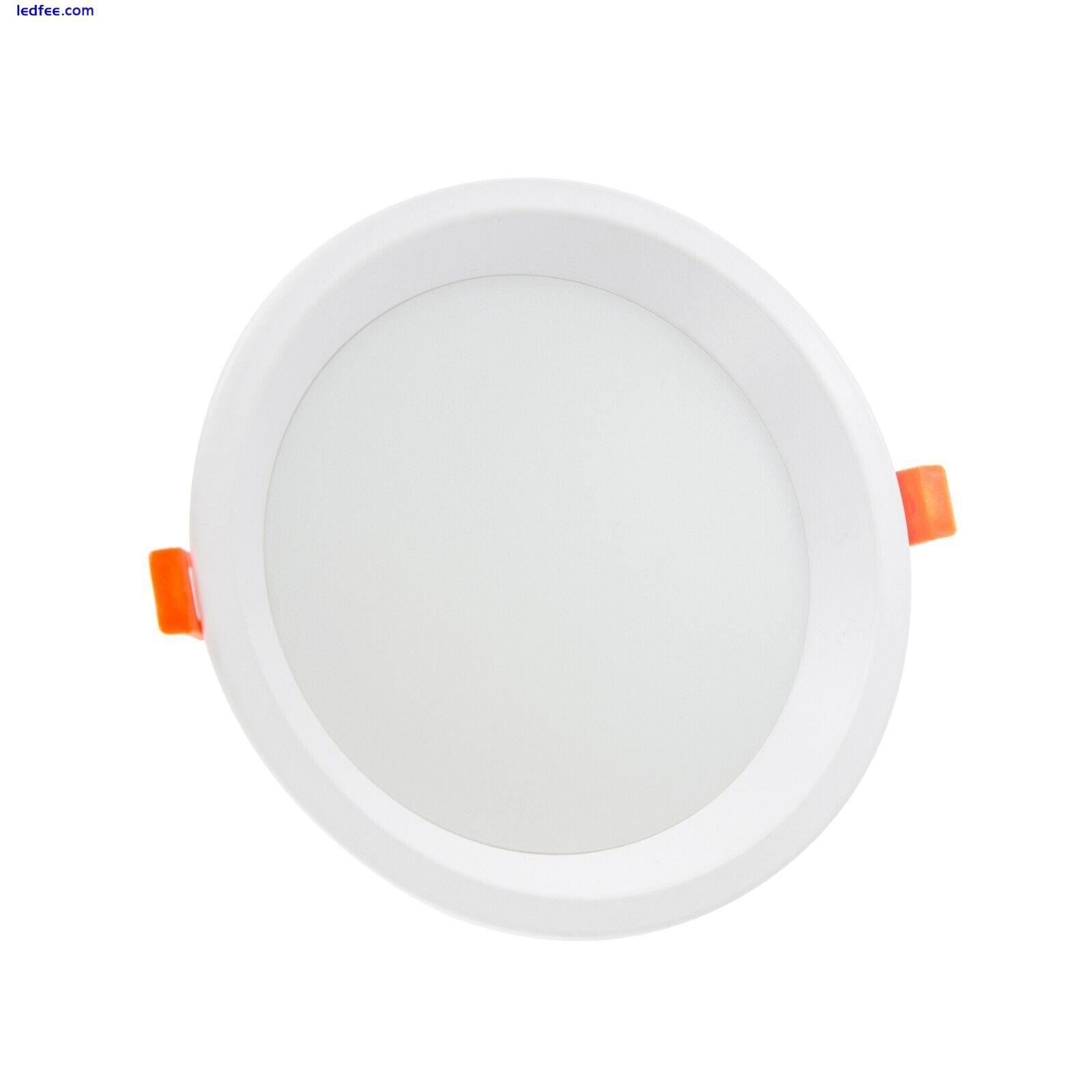 Commercial Backlit LED Downlight Recessed Round Anti-Glare Ceiling Lamp 7W-36W 3 