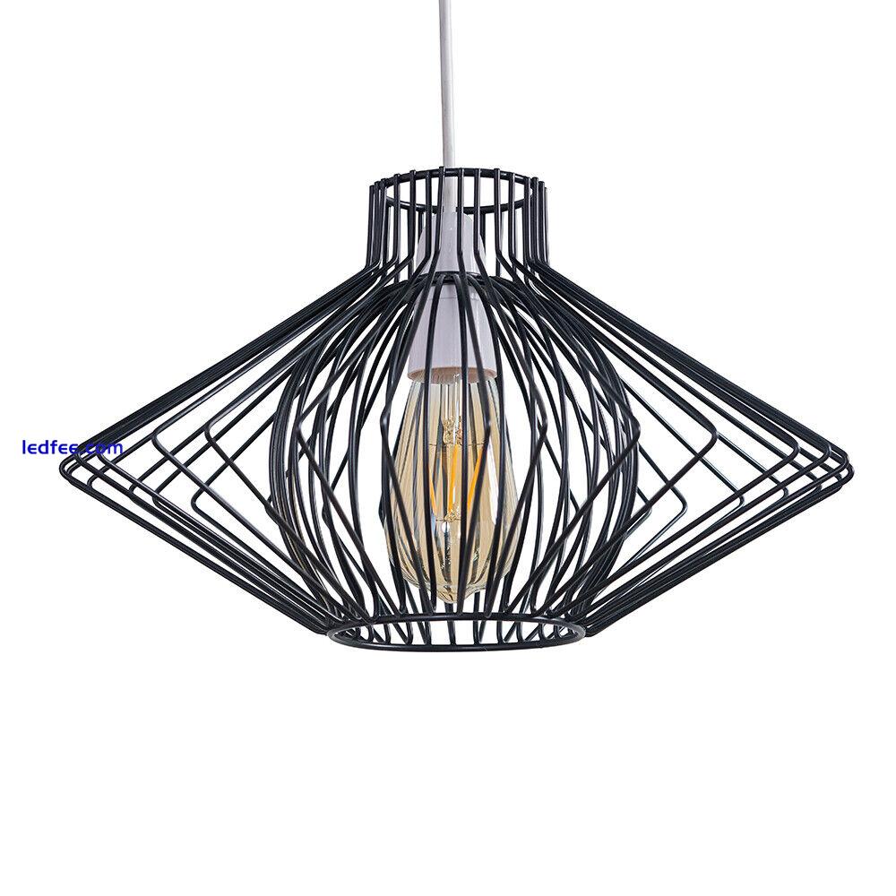 Ceiling Light Shade Industrial Metal Pendant Lampshade Living Room LED Bulb 1 