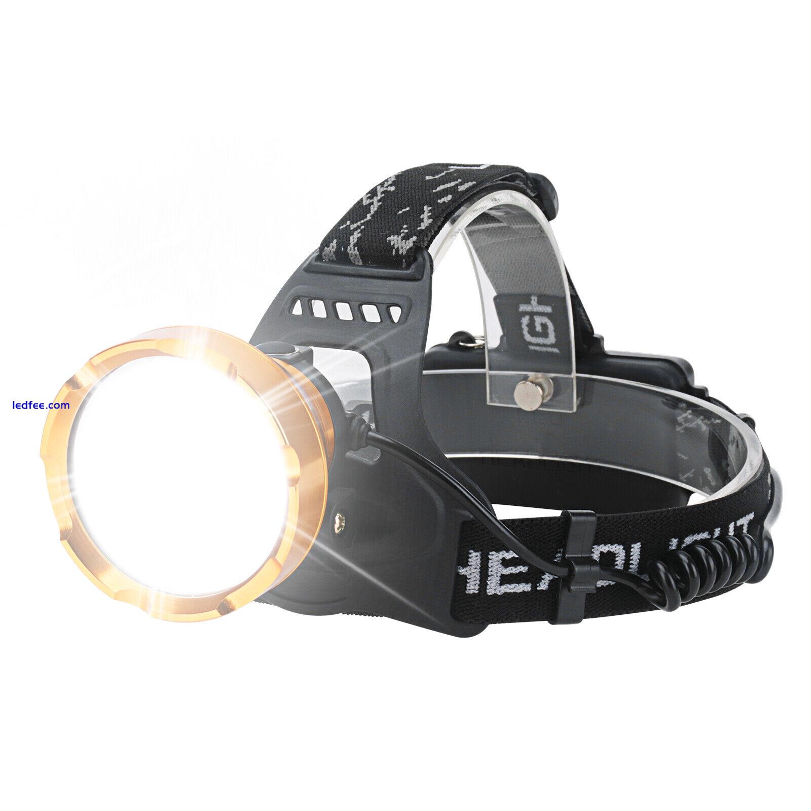 BORUIT 3000LM Camping Headlight Headlamp Torch LED USB Rechargeable Waterproof 0 