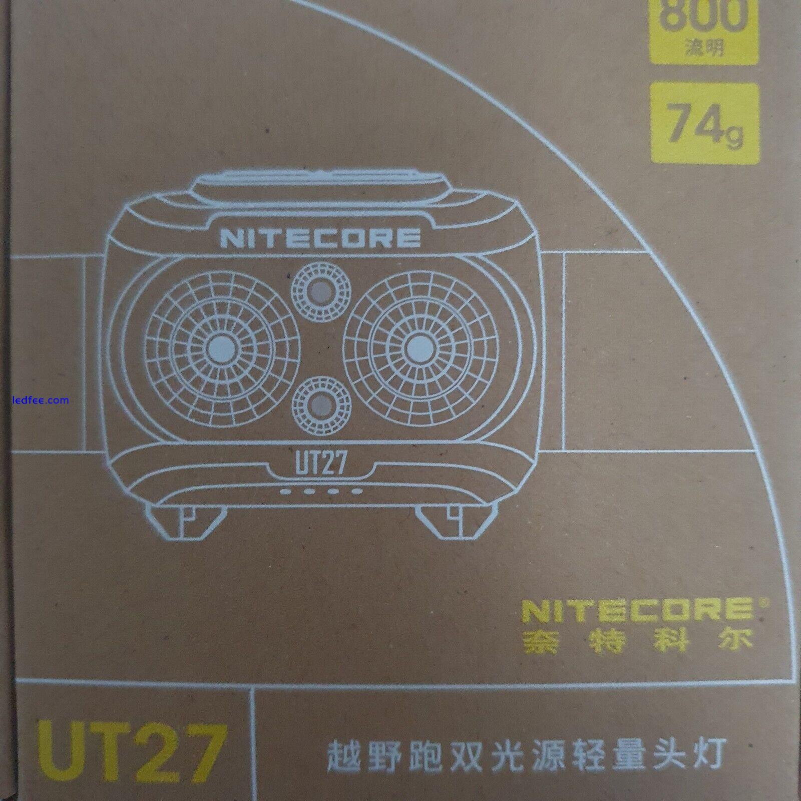 Nitecore UT27 800 lm Head torch Headlamp Original Rechargeable vs Petzl SILVA FX 1 
