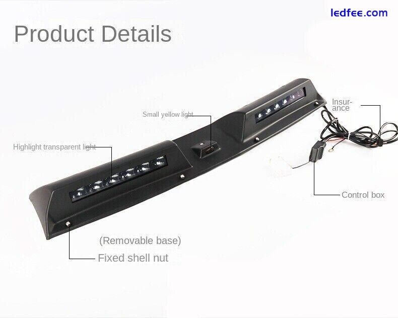 Roof Top Light Bar LED DRL Black Lamp Fits for Mitsubishi Pajero V97 V93 V75 V73 0 