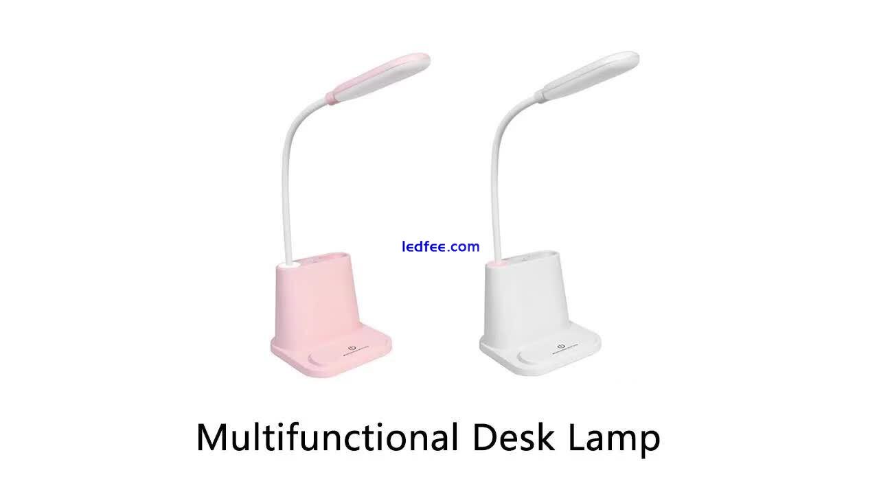 Touch LED Desk Lamp Bedside Study Reading Table Light USB Ports Dimmable US 0 