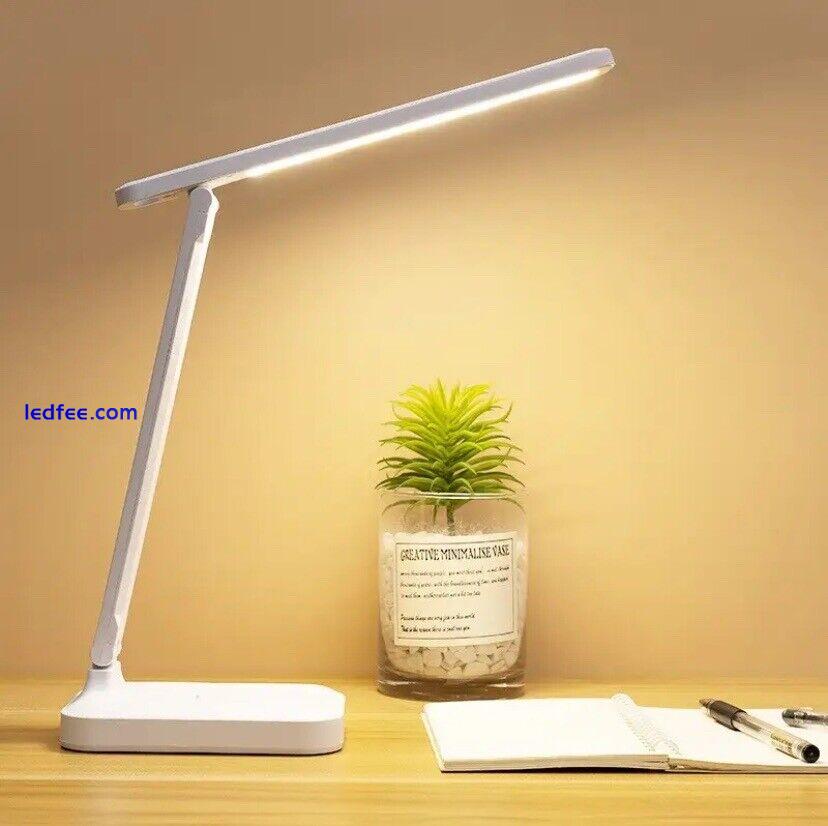 LED Bedside Folding Study Dimmable Touch Control Desk Lamp USB Plug. 0 